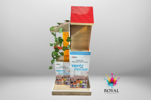 Özel Ahşap Stand (Kozmetik)